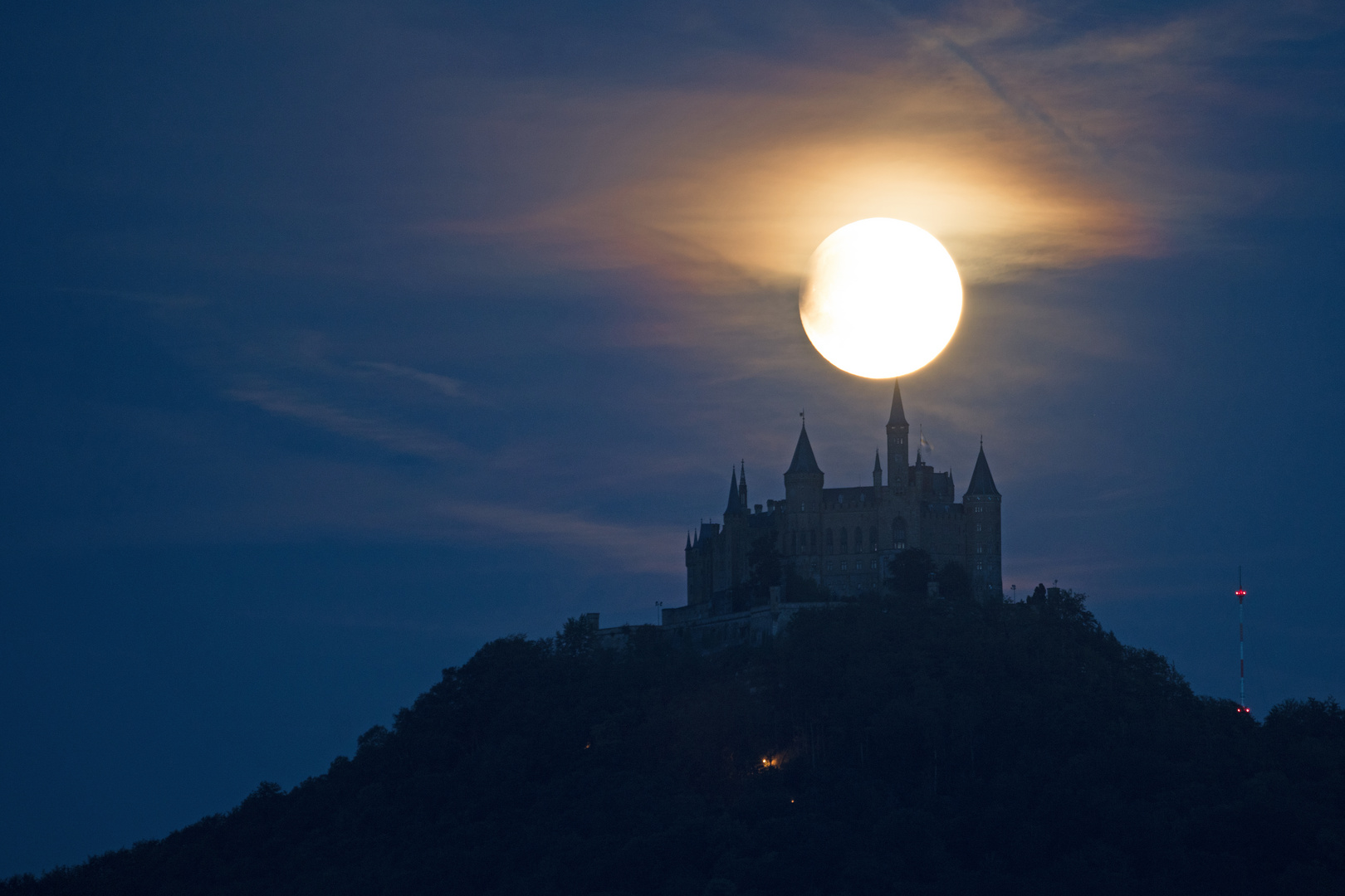 Hohenzollern 2019-07-16, 21:56 Mondfinsternis