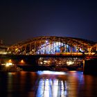 Hohenzollern Brücke 15 Januar 2005 20 Uhr