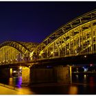 Hohenzollern Brücke (kurz vor Mitternacht)