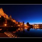 Hohenzollern-Schloss Sigmaringen bei Nacht