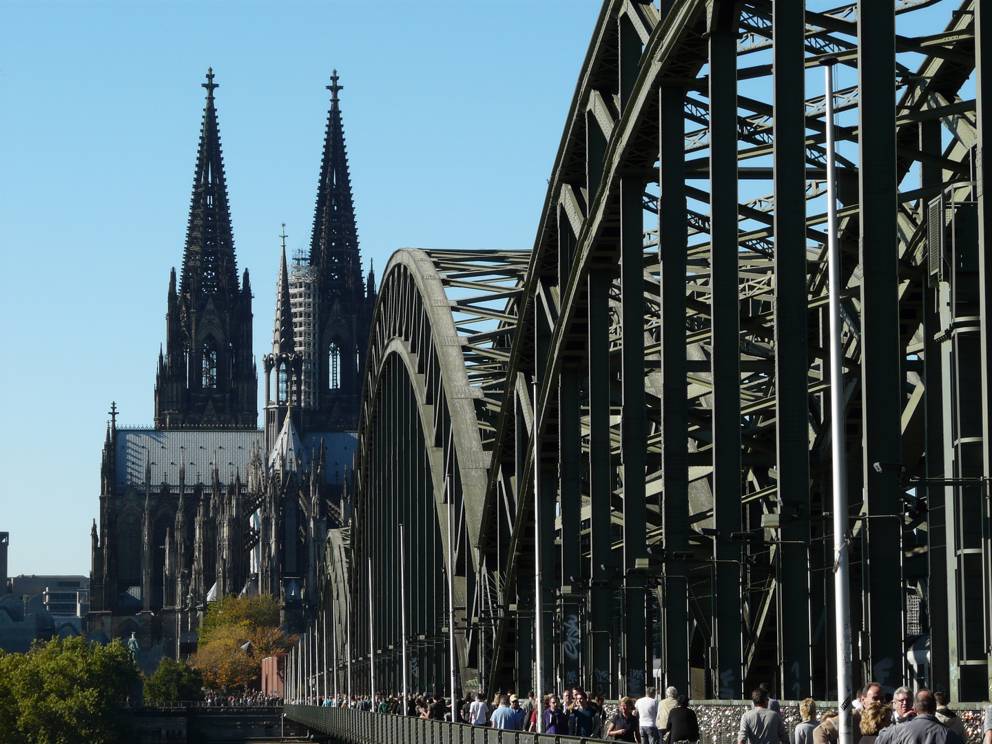 Hohenzollernbrücke 10.10.2010