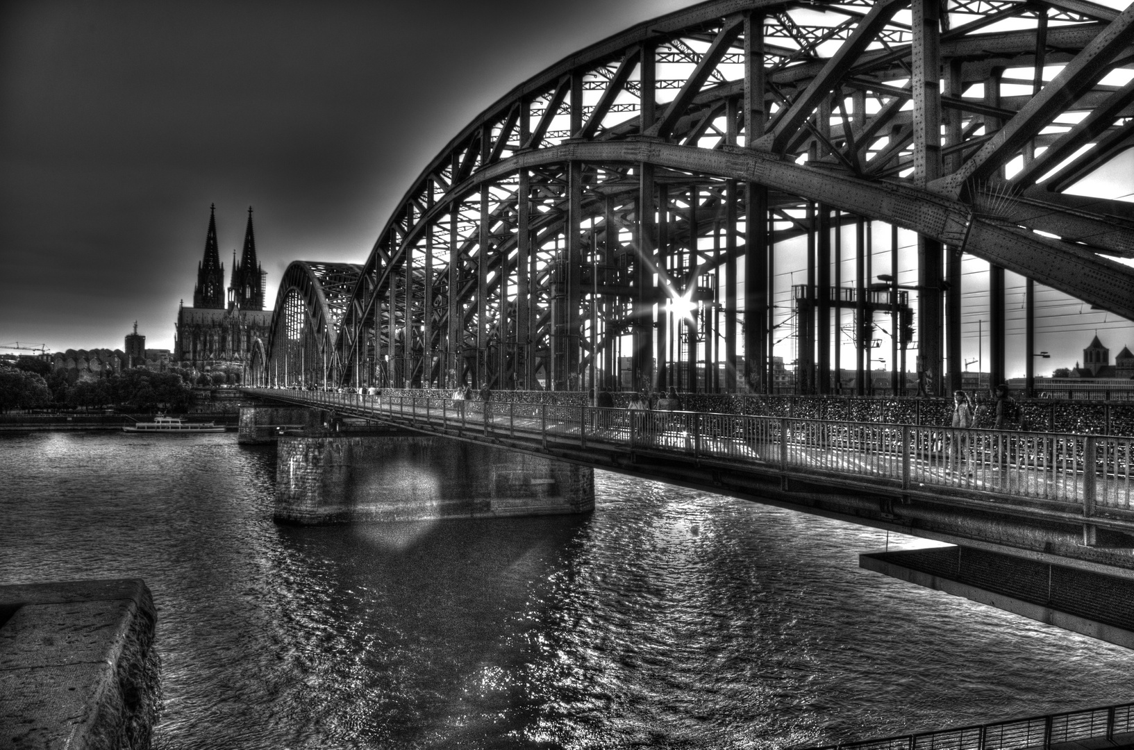 Hohenzollernbrücke and Cologne Cathedral