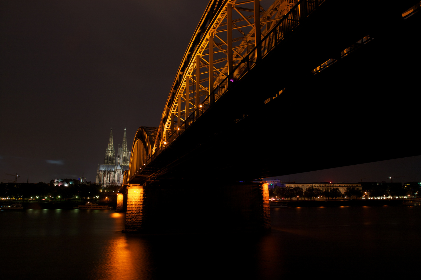 Hohenzollernbrücke at Night