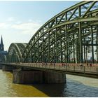 Hohenzollernbrücke , August 2014