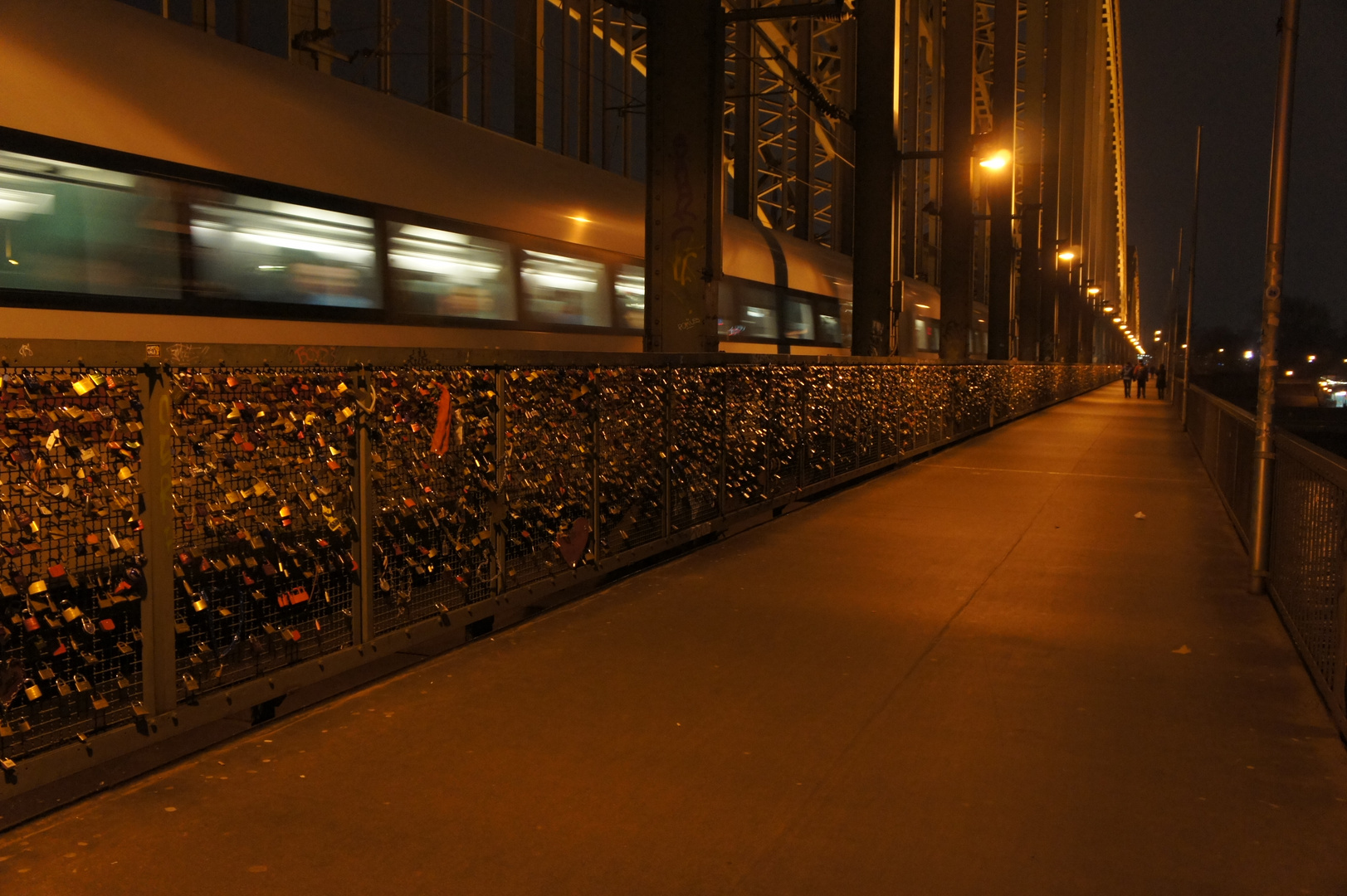 Hohenzollernbrücke by Night