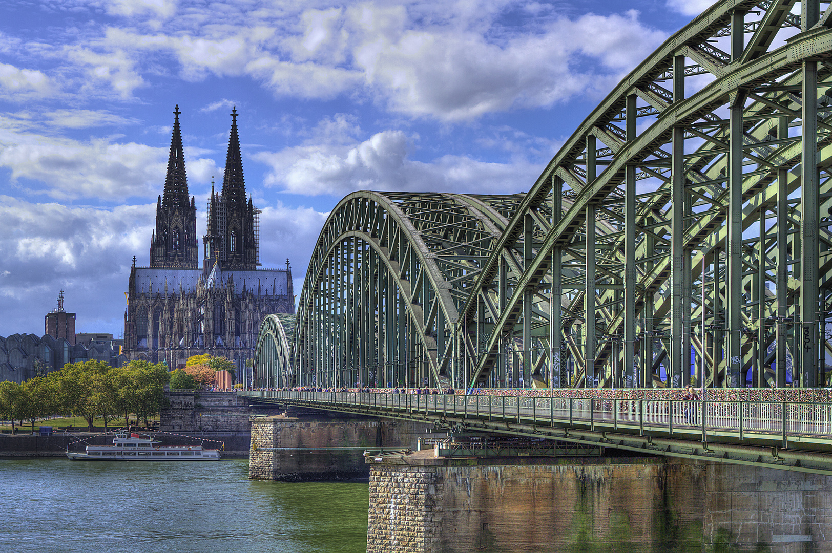 Hohenzollernbrücke in HDR