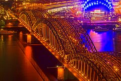 Hohenzollernbrücke in Köln