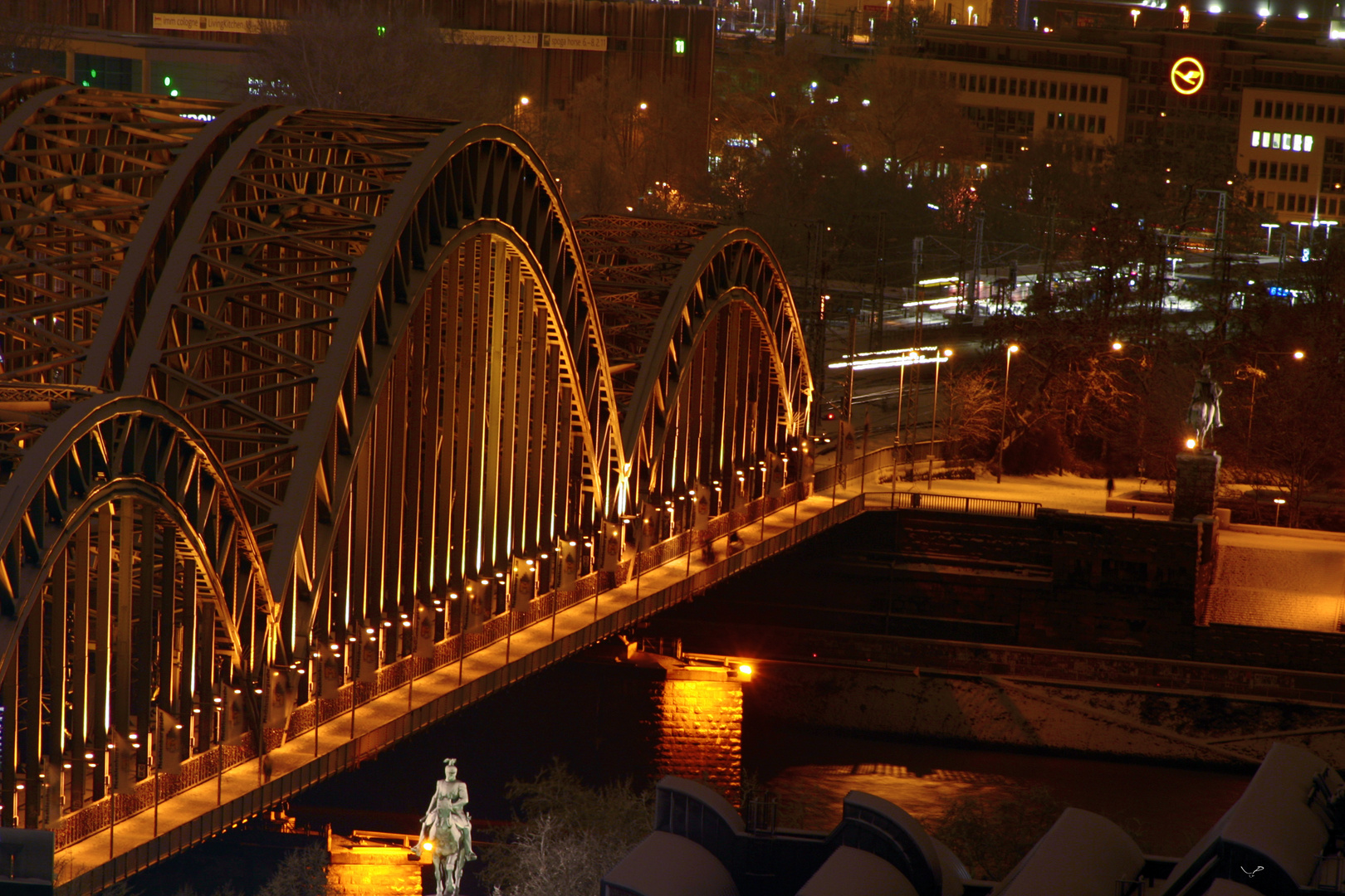 Hohenzollernbrücke incl. Reiter