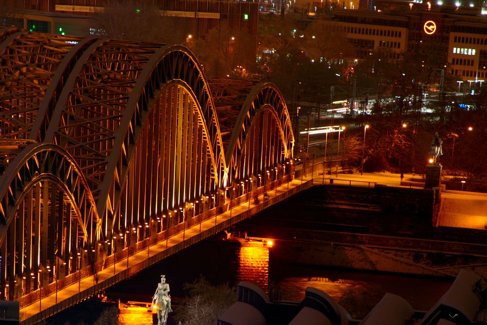 Hohenzollernbrücke incl. Reiter von Jörg Pfand 