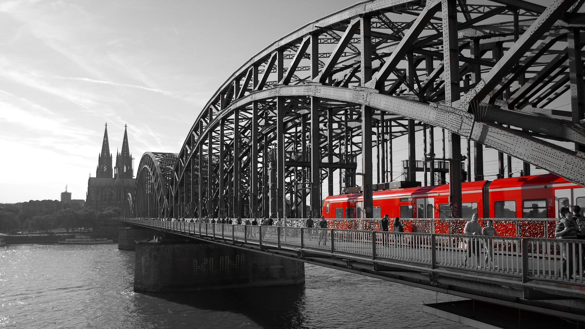 Hohenzollernbrücke, Köln