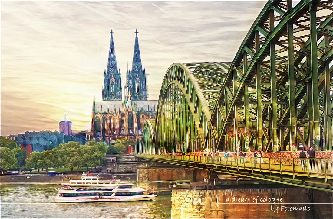 Hohenzollernbrücke (Köln) im CityDreamstyle