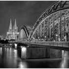 Hohenzollernbrücke Köln S/W