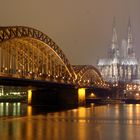 Hohenzollernbrücke mit Dom