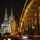 Hohenzollernbrücke mit Kölner Dom