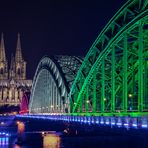 Hohenzollernbrücke mit Stativ-Abdrücken :-)