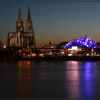 Hohenzollernbrücke Rheinabwärts