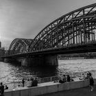 Hohenzollernbrücke und der Dom