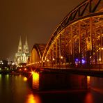 Hohenzollernbrücke und der Kölner Dom