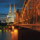 Hohenzollernbrücke und Dom