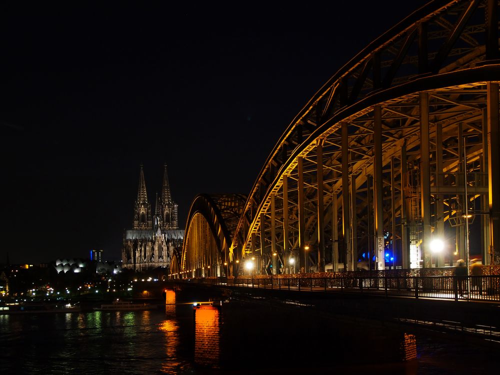 Hohenzollernbrücke und Dom