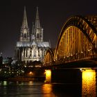 Hohenzollernbrücke und Dom zu Köln