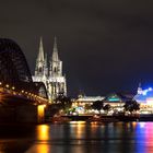 Hohenzollernbrücke und Kölner Dom