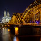 Hohenzollernbrücke und Kölner Dom