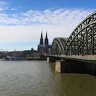 Hohenzollernbrücke und Kölner Dom