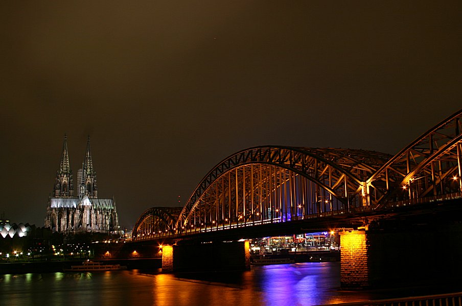 Hohenzollernbrücke und Kölner Dom