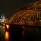 Hohenzollernbrücke und Kölner Dom