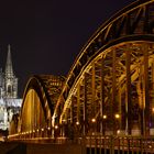   Hohenzollernbrücke und Kölner Dom