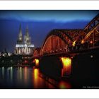Hohenzollernbrücke zu Köln ....
