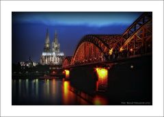 Hohenzollernbrücke zu Köln ....