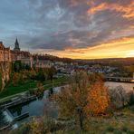 Hohenzollernschloss Sigmaringen zum Sonnenuntergang II