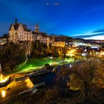 Hohenzollernschloss Sigmaringen zur blauen Stunde