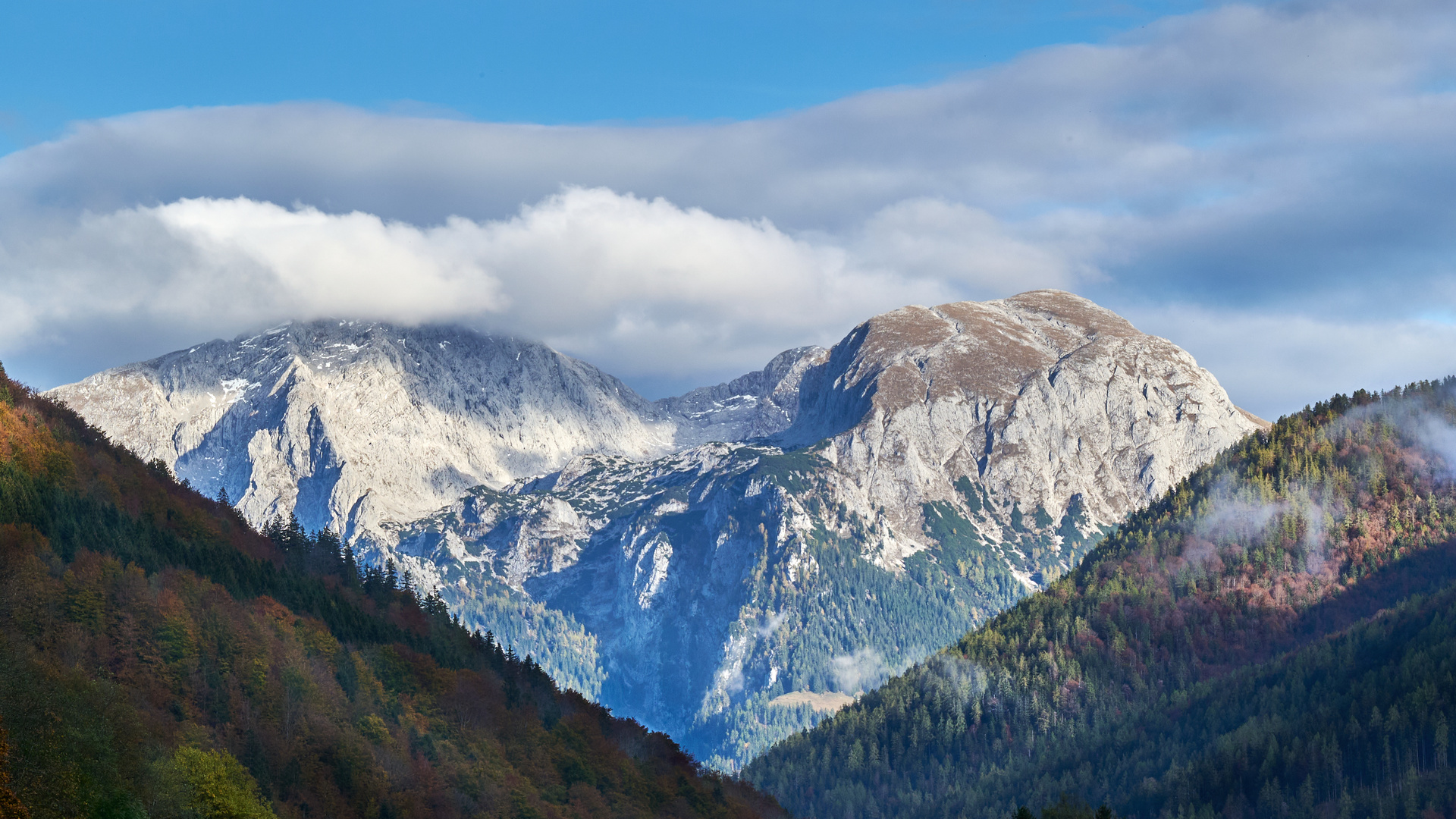 Hoher Göll - weiche Wolken am gewaltigen Berg