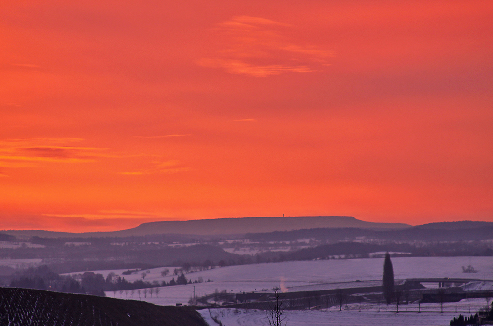 Hoher Schneberg im Morgenrot