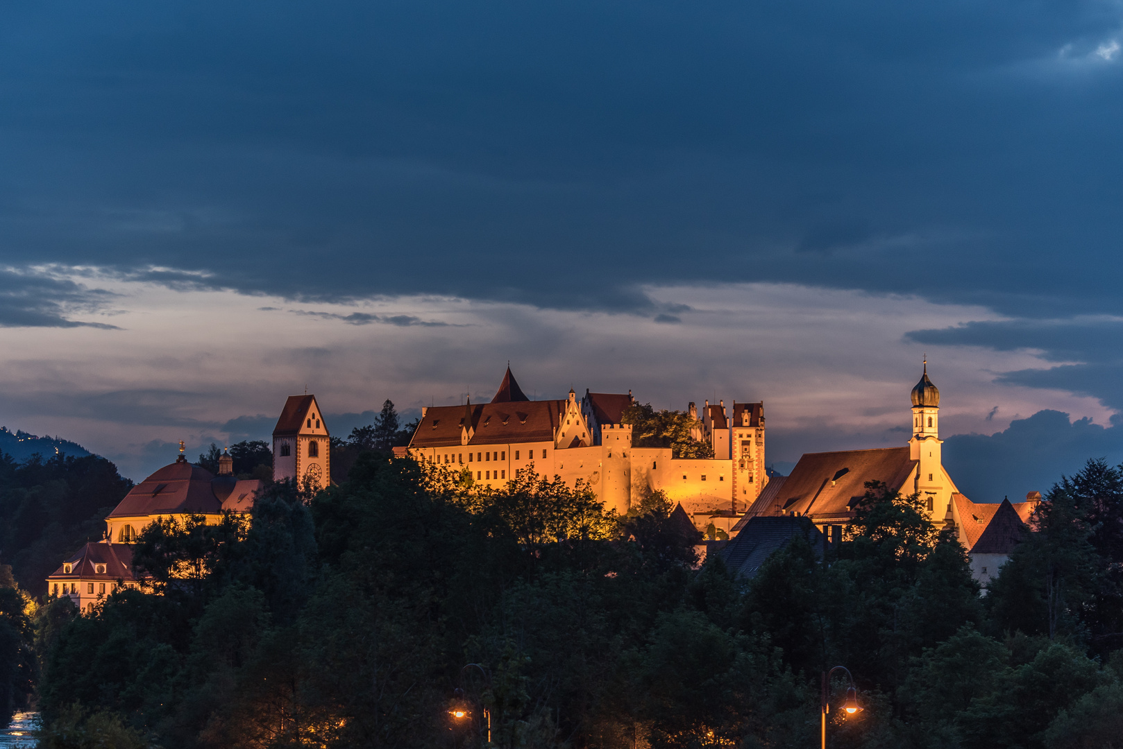 Hohes Schloss in Füssen, Ostallgäu, Bavaria