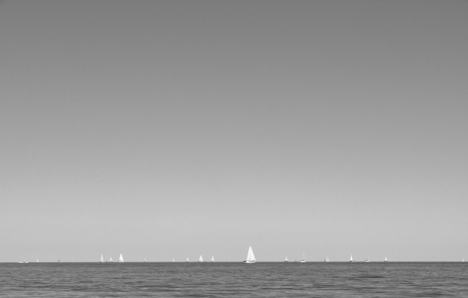 Hohes Verkehrsaufkommen am Horizont.