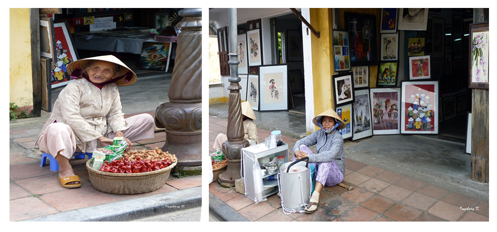 Hoi An - Kunstverkauf und Armut - dicht beeinander