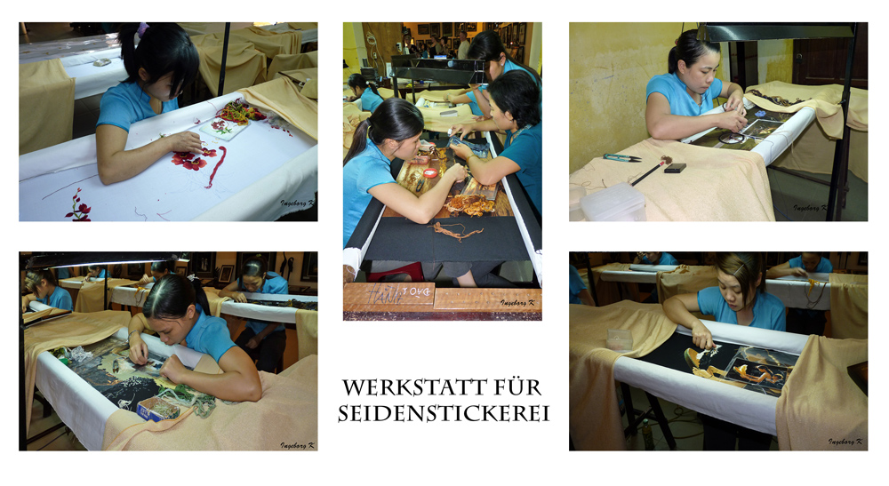 Hoi An - Werkstatt für Seidenstickerei