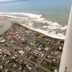 Hokitika Town center from the air