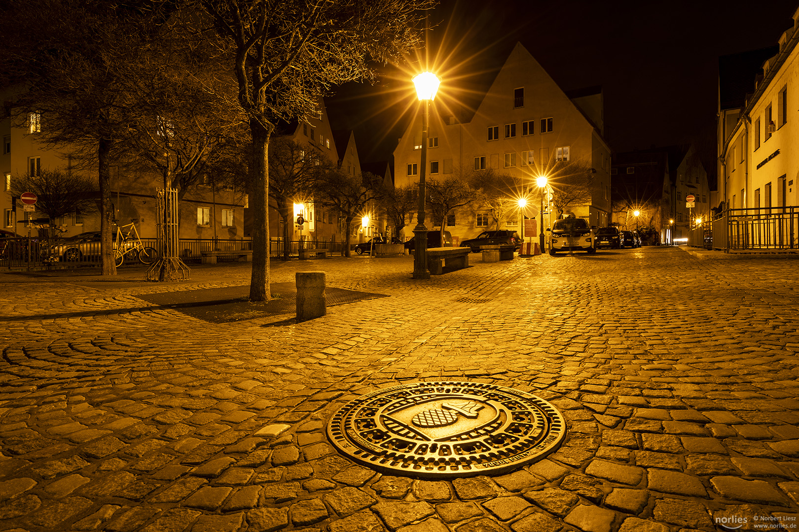 Holbeinplatz bei Nacht