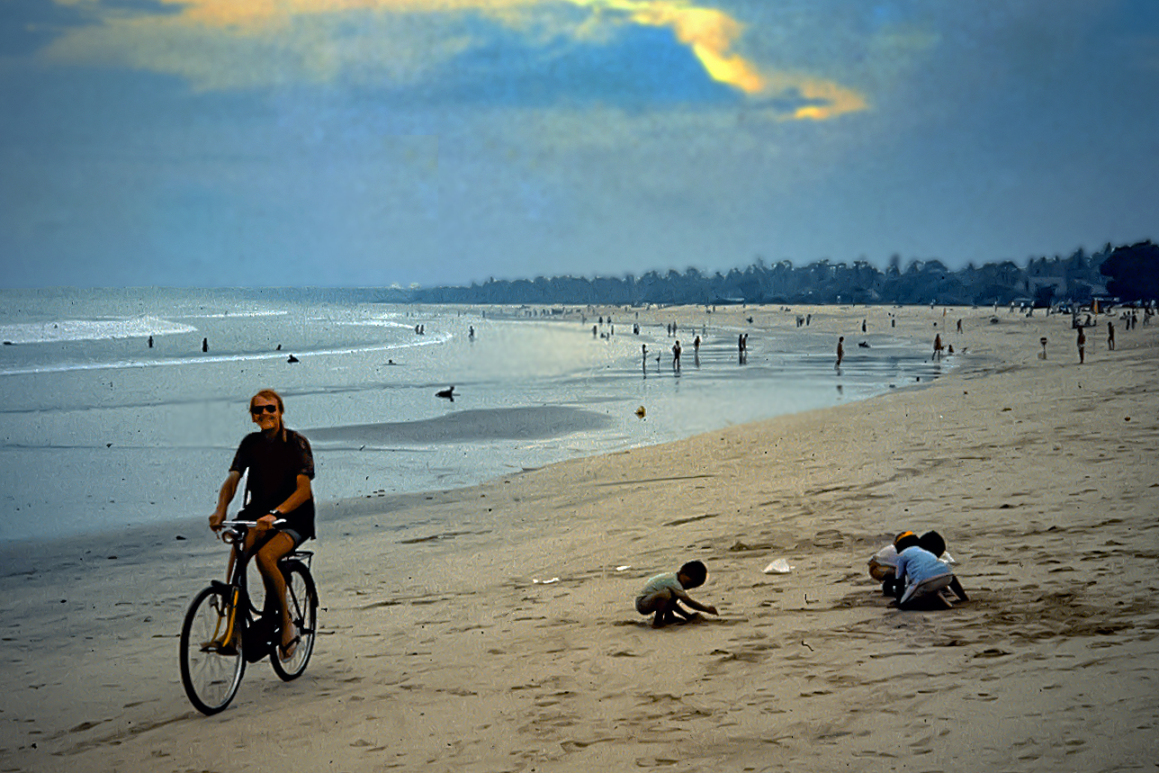 Holiday on Legian beach 42 years ago