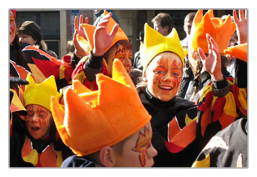 Holländische Farben im münsteraner Karneval