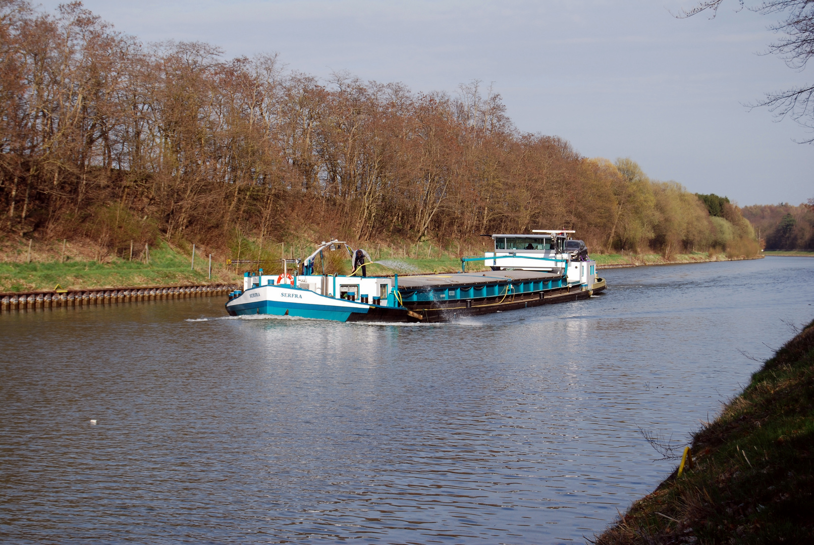 Holländischer Binnenschiffer auf dem Stichkanal bei Vechelde/Braunschweig