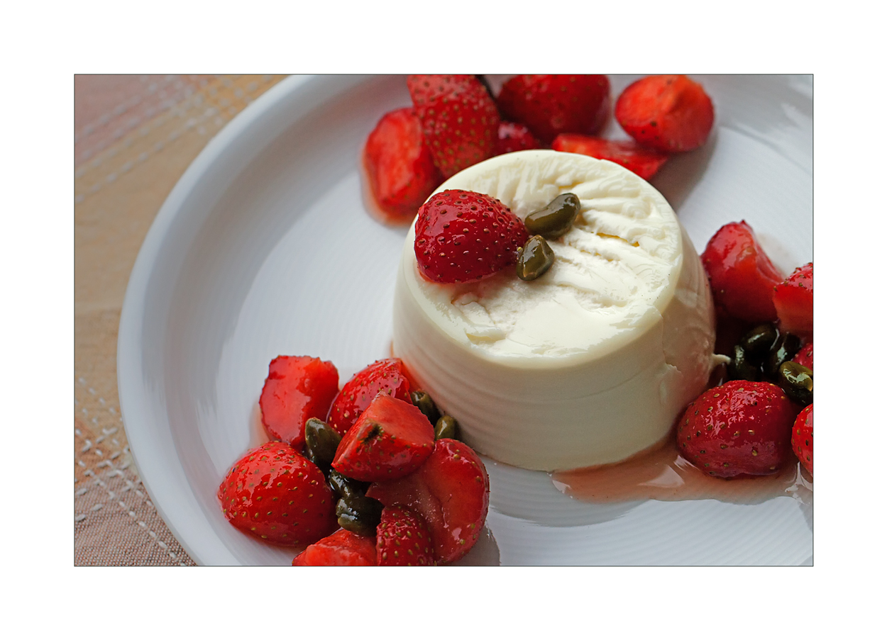 Hollunderblüten Panna Cotta