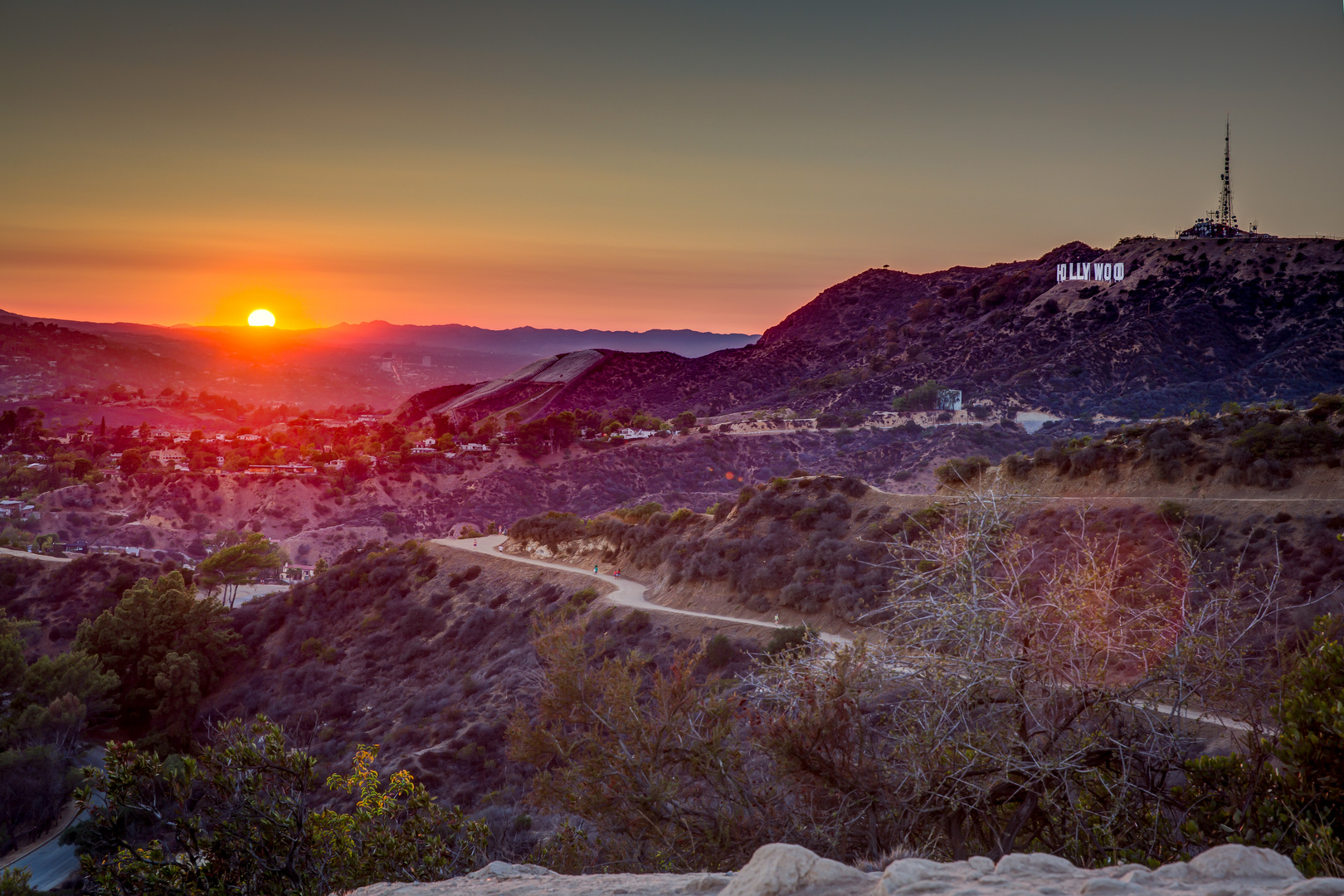 Hollywood Hills Sunset