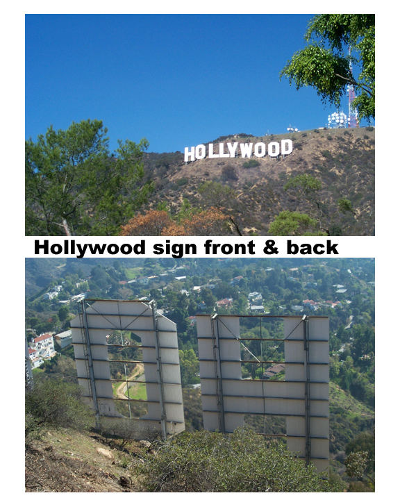 HOLLYWOOD sign up close