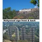 HOLLYWOOD sign up close